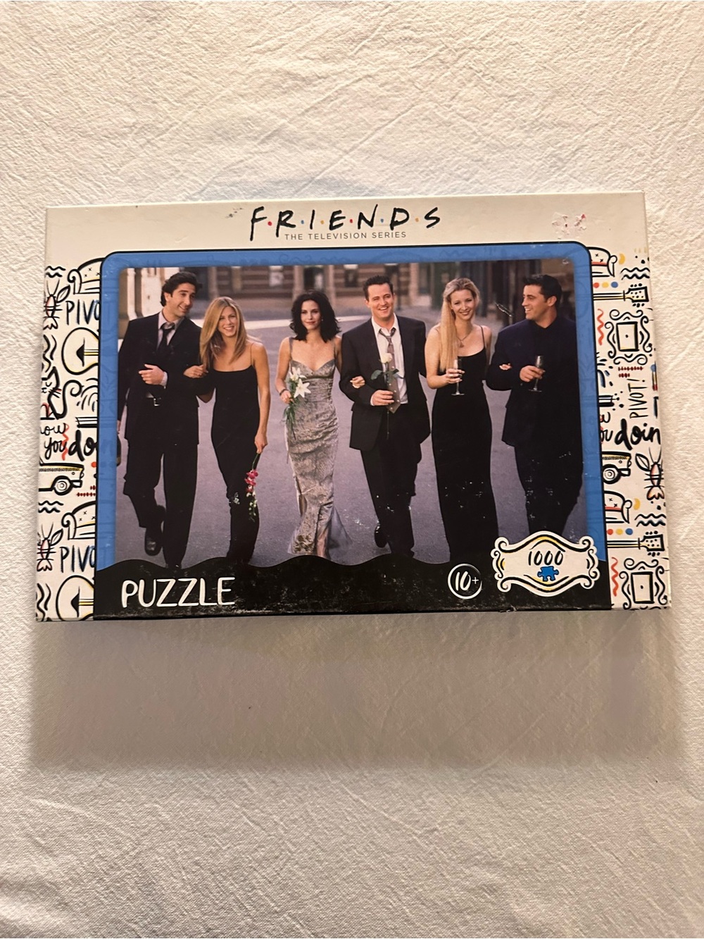 ⭐️ FRIENDS Boxed Puzzle with Blue and Black Accents